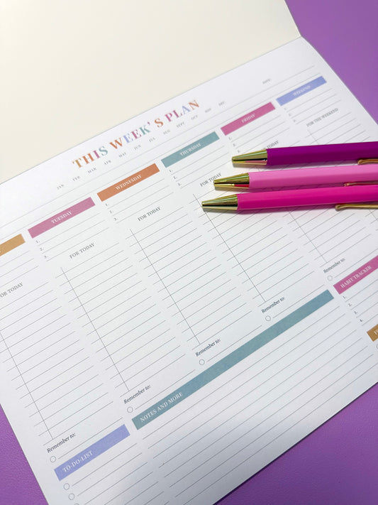 Wochenplaner A4 – Übersichtliche Wochenplanung mit To-do-Liste