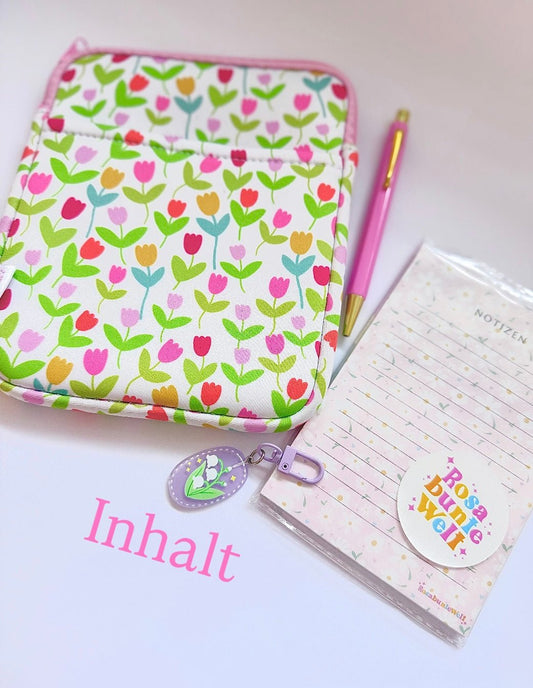 Geschenkset Nr. 2 – Organizer Tasche, Notizblock & Kugelschreiber