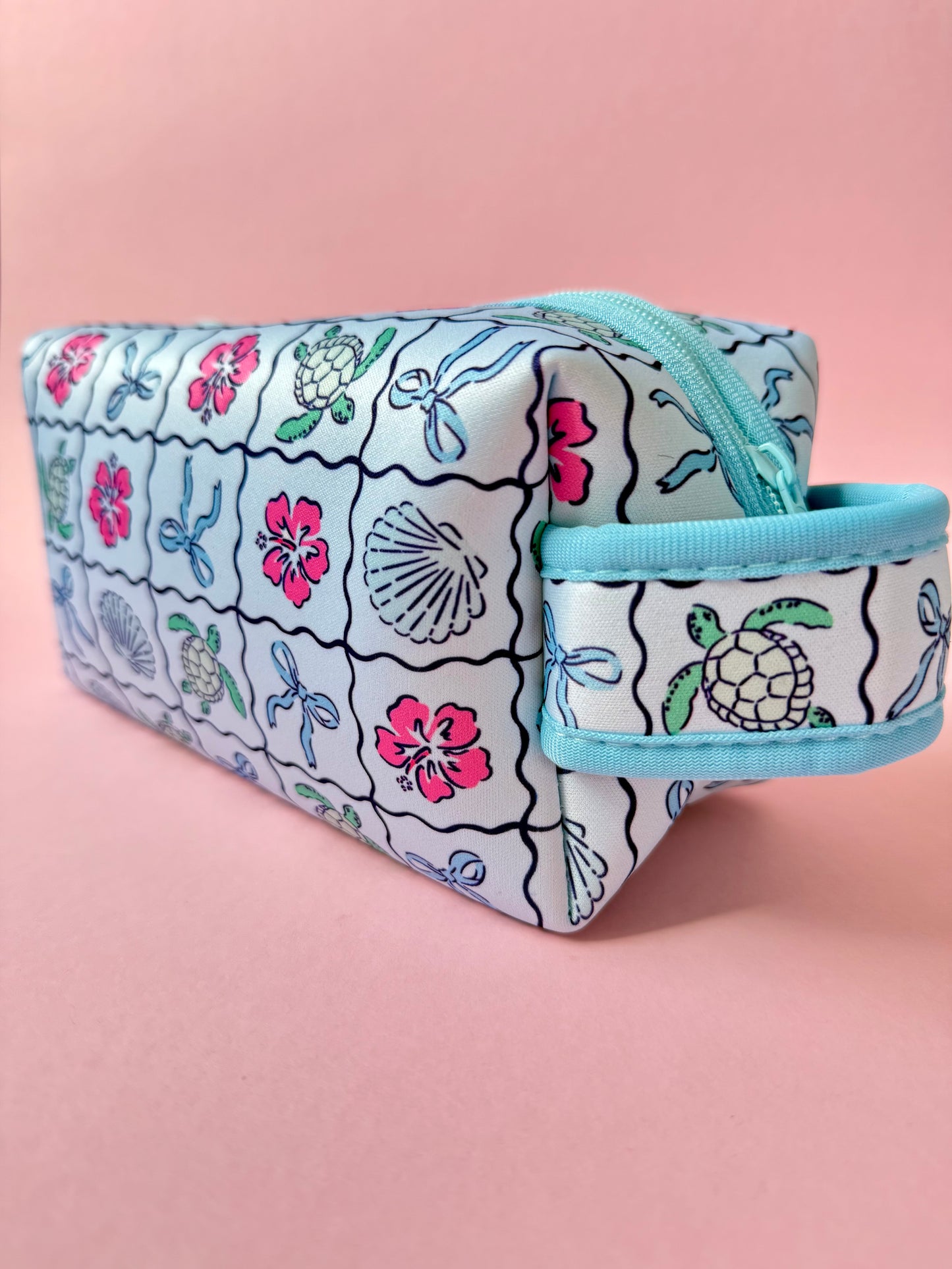Kosmetiktasche mit Trageschlaufe Schildkröte x OCEAN BERRY