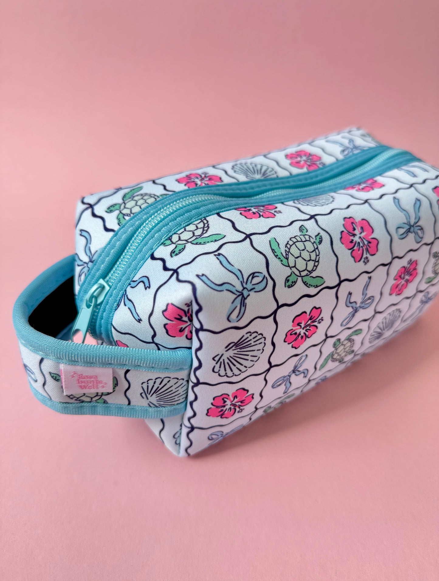 Kosmetiktasche mit Trageschlaufe Schildkröte x OCEAN BERRY