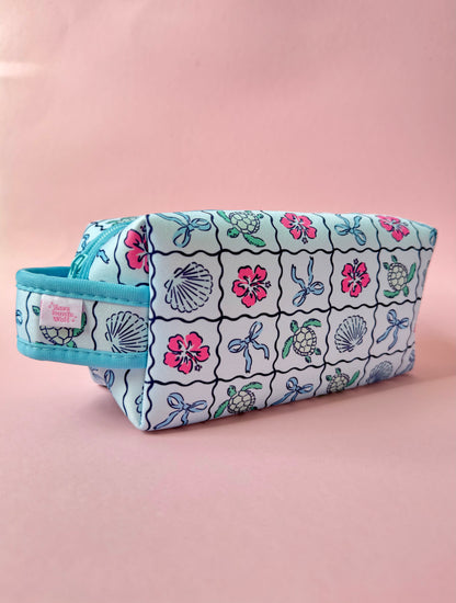 Kosmetiktasche mit Trageschlaufe Schildkröte x OCEAN BERRY
