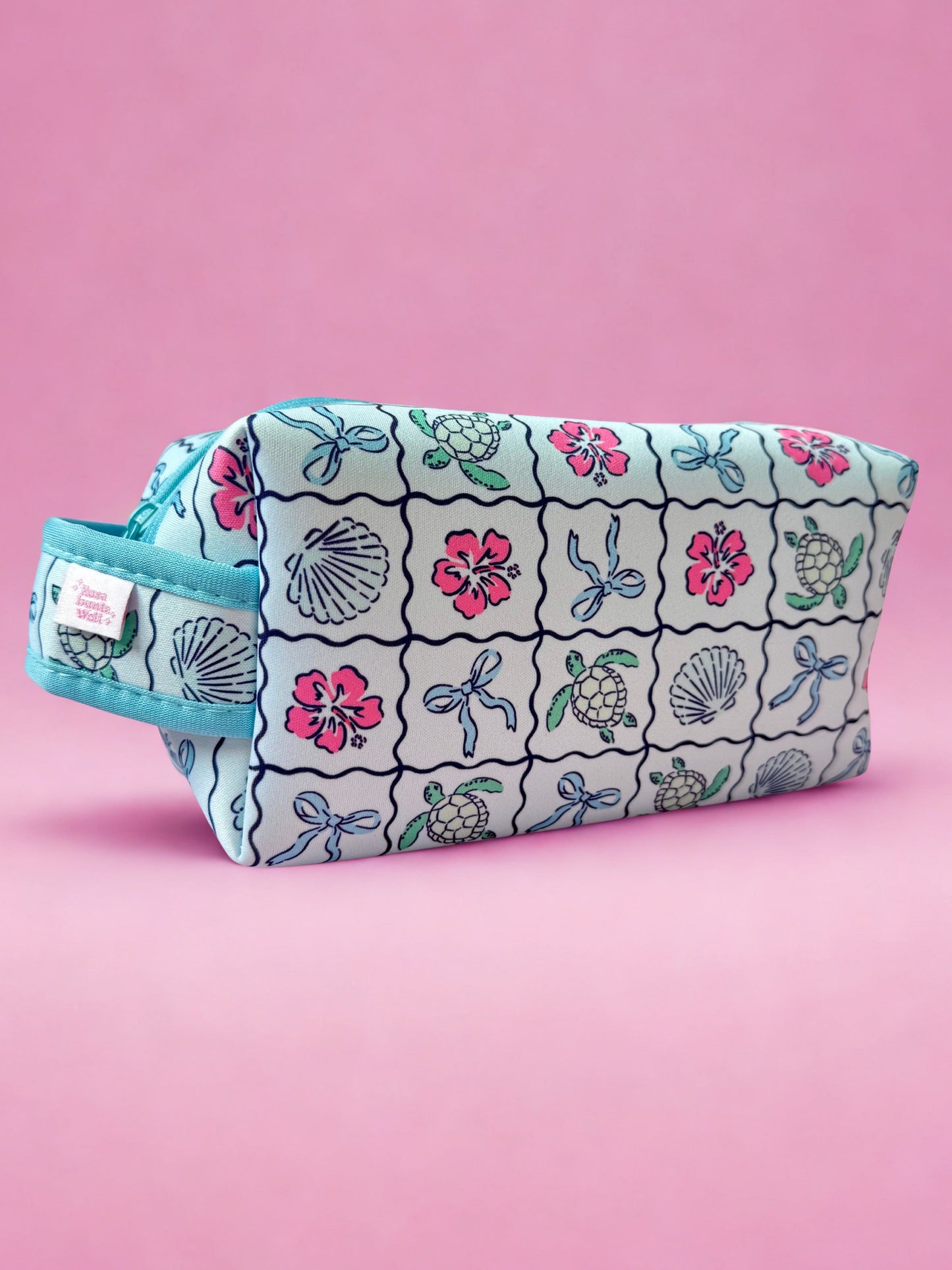 Kosmetiktasche mit Trageschlaufe Schildkröte x OCEAN BERRY
